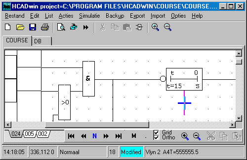 A Real type signal is magenta. Cursor on the signal and look at the status bar.